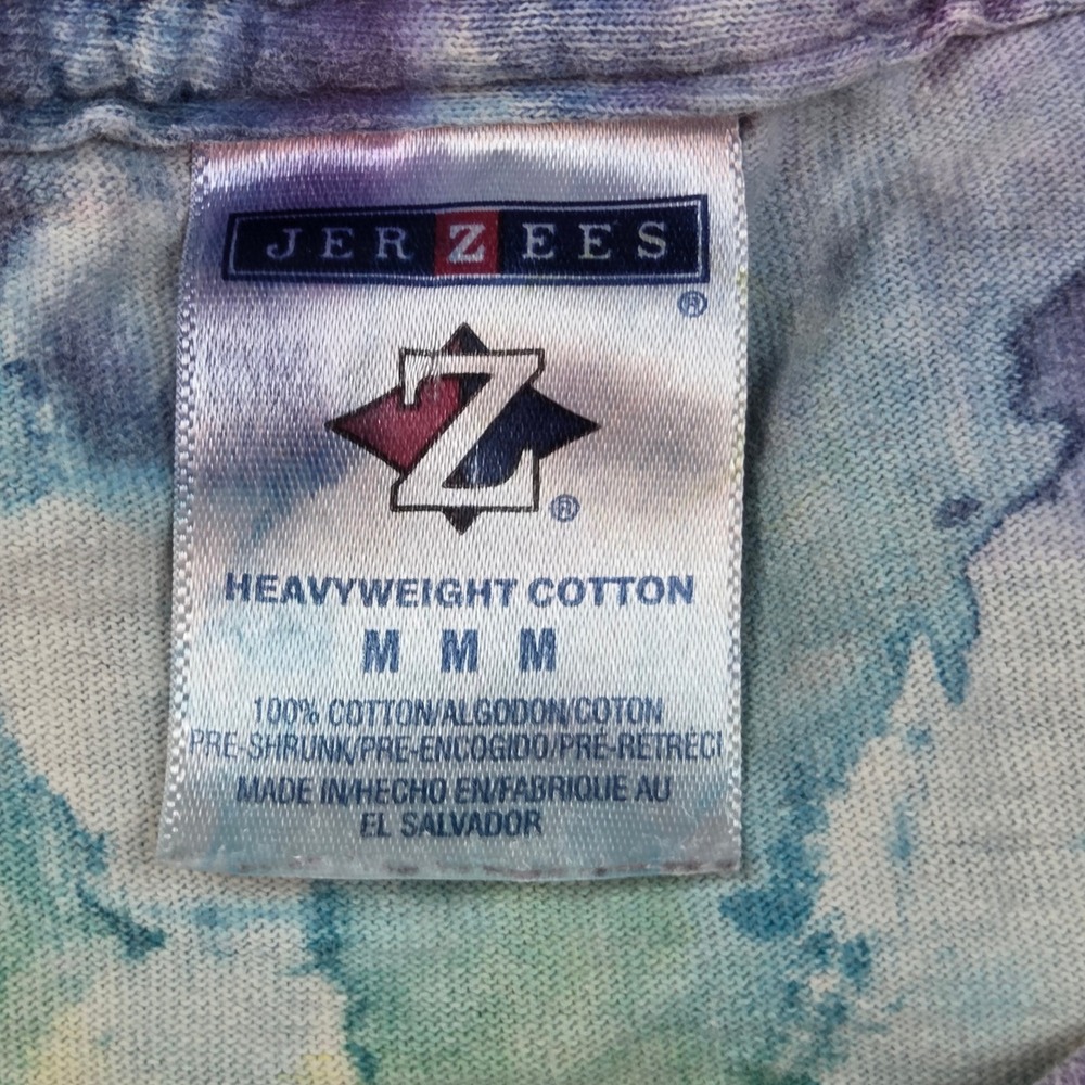 Vintage Penn State Tee M Heavyweight Spiral Rainbow Tie Dye Graphic 100% Cotton - Picture 2 of 8